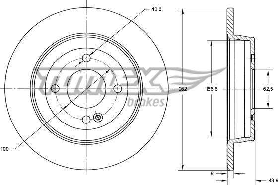 TOMEX brakes TX 73-35 - Kočioni disk www.molydon.hr