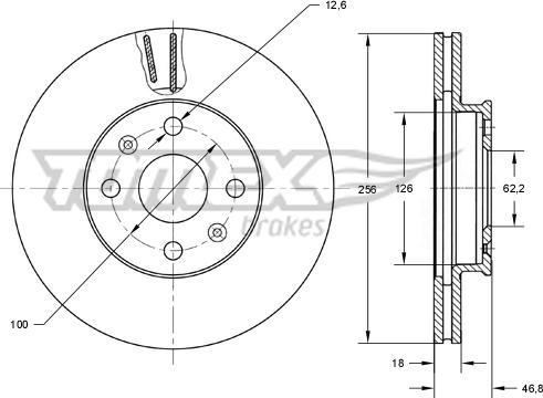 TOMEX brakes TX 73-33 - Kočioni disk www.molydon.hr