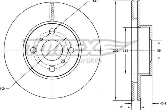 TOMEX brakes TX 73-26 - Kočioni disk www.molydon.hr