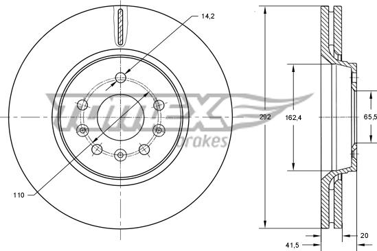 TOMEX brakes TX 73-79 - Kočioni disk www.molydon.hr