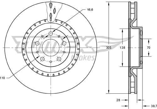 TOMEX brakes TX 73-74 - Kočioni disk www.molydon.hr