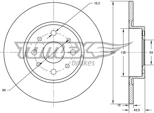 TOMEX brakes TX 73-75 - Kočioni disk www.molydon.hr