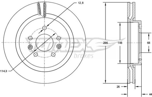 TOMEX brakes TX 72-99 - Kočioni disk www.molydon.hr