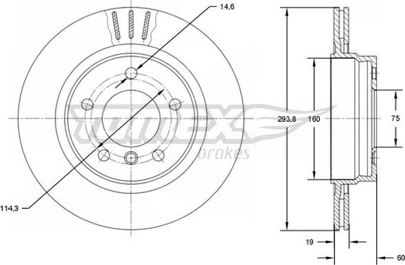 TOMEX brakes TX 72-90 - Kočioni disk www.molydon.hr