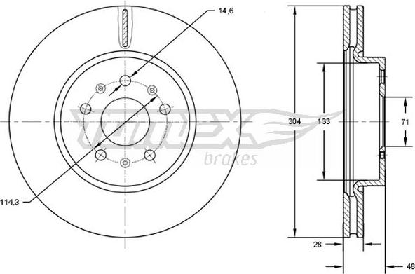 TOMEX brakes TX 72-93 - Kočioni disk www.molydon.hr