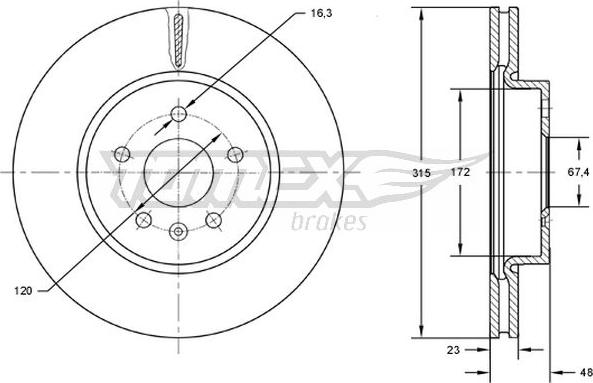 TOMEX brakes TX 72-97 - Kočioni disk www.molydon.hr