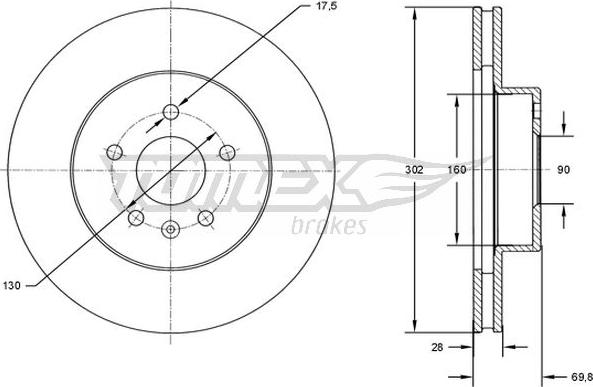 TOMEX brakes TX 72-46 - Kočioni disk www.molydon.hr