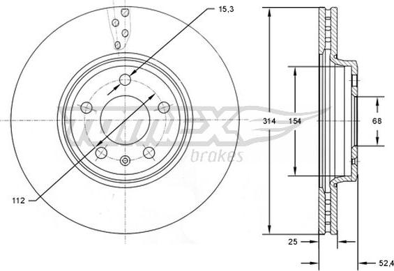 TOMEX brakes TX 72-48 - Kočioni disk www.molydon.hr