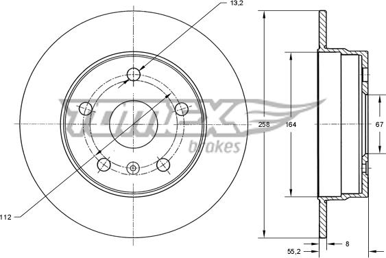 TOMEX brakes TX 72-43 - Kočioni disk www.molydon.hr