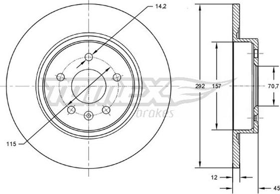 TOMEX brakes TX 72-59 - Kočioni disk www.molydon.hr