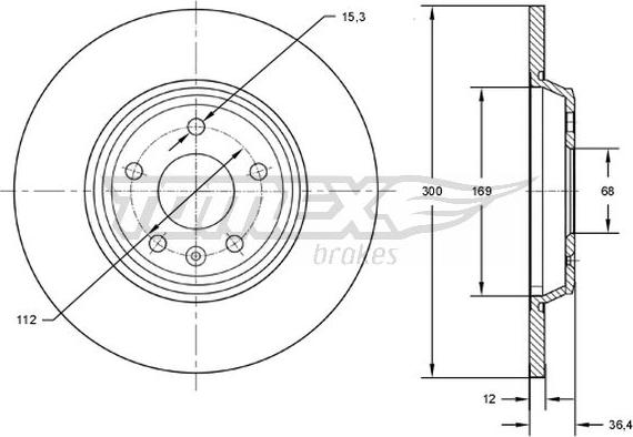 TOMEX brakes TX 72-50 - Kočioni disk www.molydon.hr