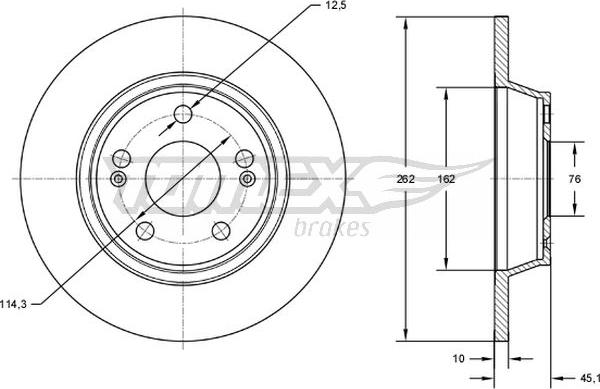 TOMEX brakes TX 72-58 - Kočioni disk www.molydon.hr