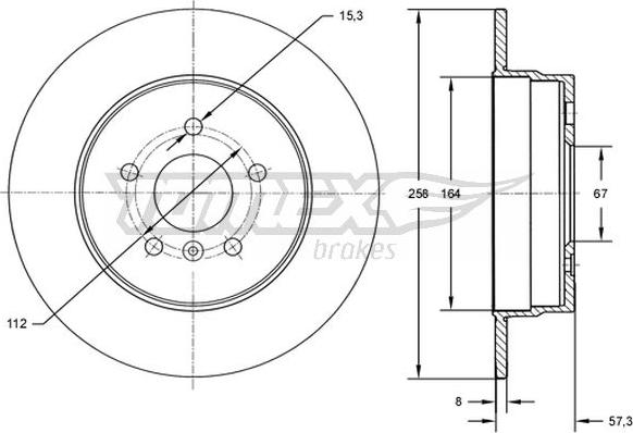 TOMEX brakes TX 72-68 - Kočioni disk www.molydon.hr