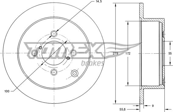 TOMEX brakes TX 72-06 - Kočioni disk www.molydon.hr