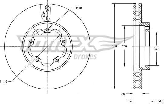 TOMEX brakes TX 72-13 - Kočioni disk www.molydon.hr