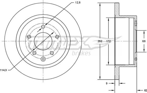 TOMEX brakes TX 72-89 - Kočioni disk www.molydon.hr