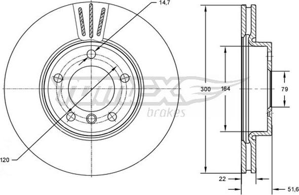 TOMEX brakes TX 72-85 - Kočioni disk www.molydon.hr