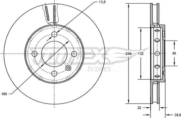 TOMEX brakes TX 72-87 - Kočioni disk www.molydon.hr