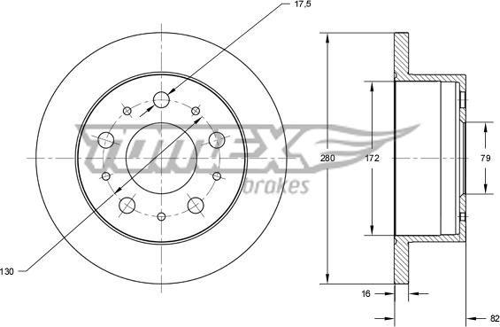 TOMEX brakes TX 72-35 - Kočioni disk www.molydon.hr