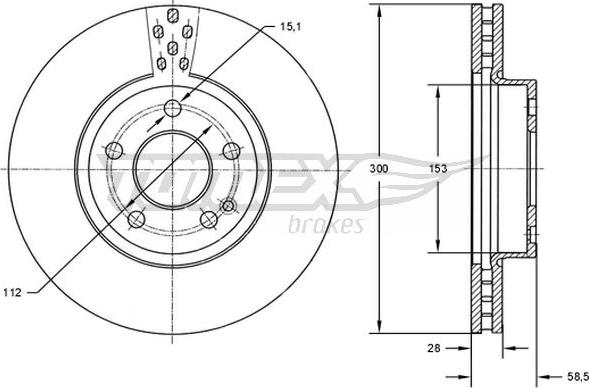 TOMEX brakes TX 72-31 - Kočioni disk www.molydon.hr