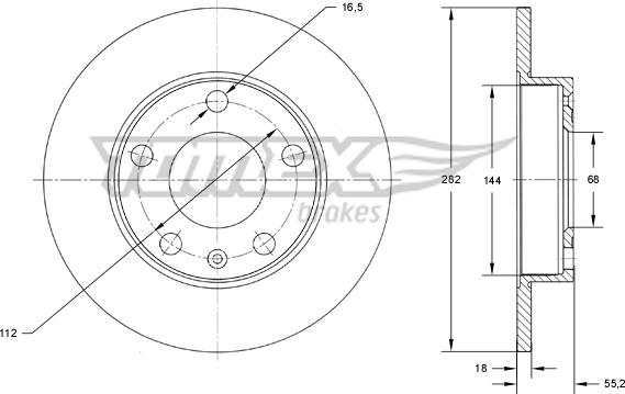 TOMEX brakes TX 72-26 - Kočioni disk www.molydon.hr