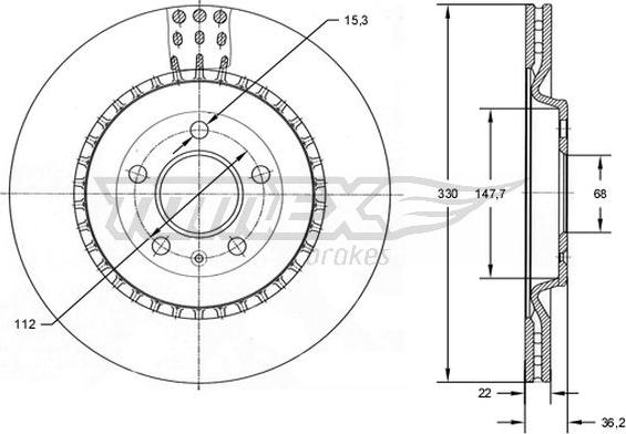 TOMEX brakes TX 72-79 - Kočioni disk www.molydon.hr