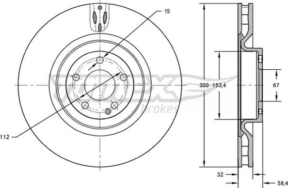 TOMEX brakes TX 72-75 - Kočioni disk www.molydon.hr