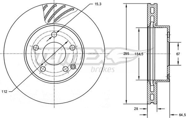 TOMEX brakes TX 72-76 - Kočioni disk www.molydon.hr