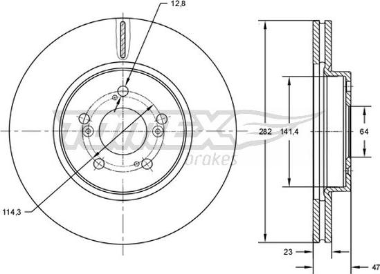 TOMEX brakes TX 72-71 - Kočioni disk www.molydon.hr