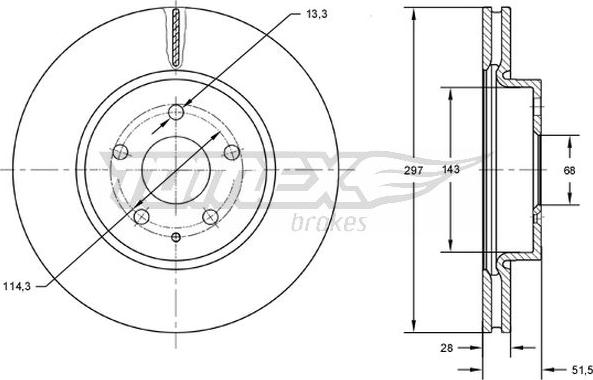 TOMEX brakes TX 72-77 - Kočioni disk www.molydon.hr