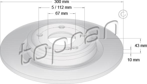 Topran 409 486 - Kočioni disk www.molydon.hr