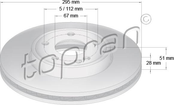 Topran 409 477 - Kočioni disk www.molydon.hr