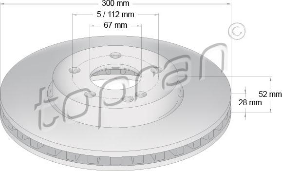 Topran 409 329 - Kočioni disk www.molydon.hr