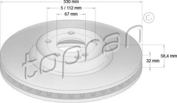 Topran 409 328 - Kočioni disk www.molydon.hr