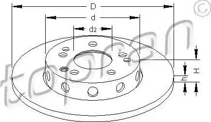 Topran 400 844 - Kočioni disk www.molydon.hr