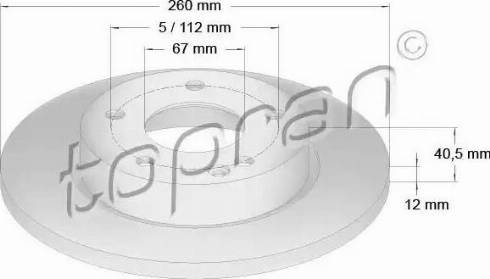 Topran 400 848 - Kočioni disk www.molydon.hr