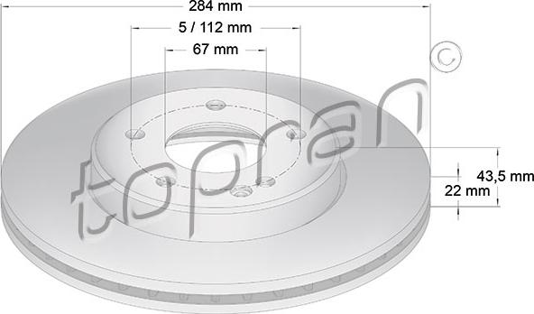 Topran 400 853 - Kočioni disk www.molydon.hr