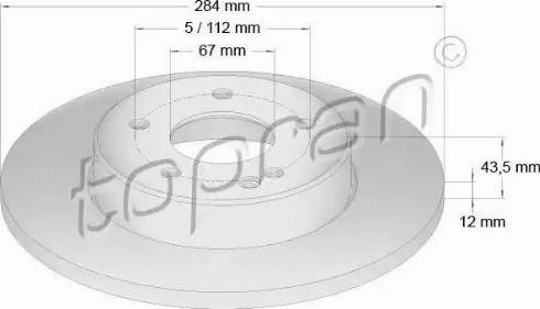 Topran 400 852 - Kočioni disk www.molydon.hr