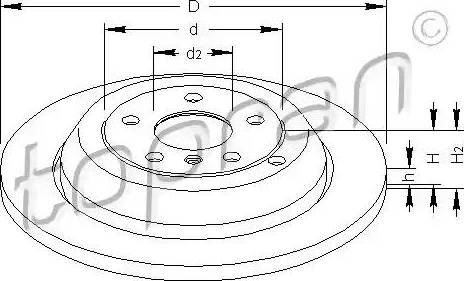 Topran 401 935 - Kočioni disk www.molydon.hr