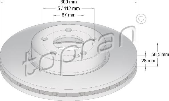 Topran 401 930 - Kočioni disk www.molydon.hr