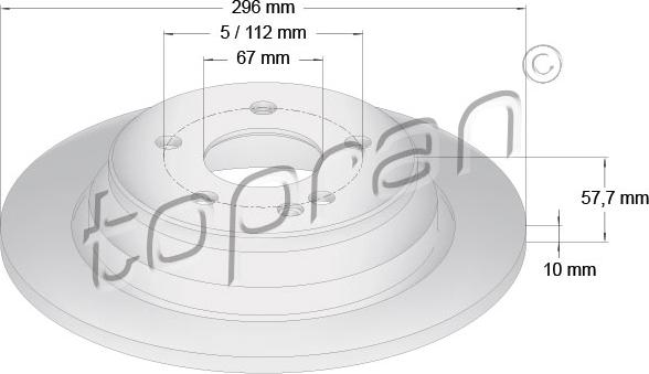 Topran 401 928 - Kočioni disk www.molydon.hr