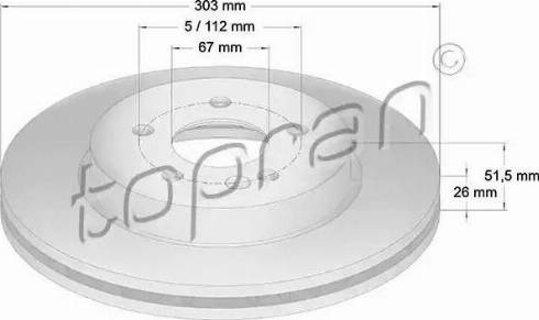 Topran 401 400 - Kočioni disk www.molydon.hr