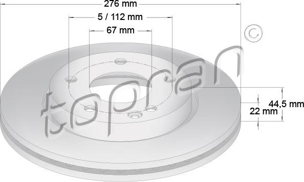 Topran 401 401 - Kočioni disk www.molydon.hr