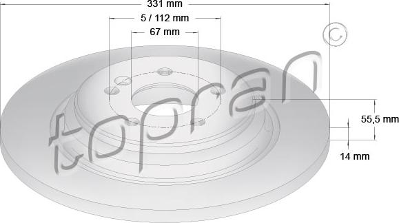 Topran 401 402 - Kočioni disk www.molydon.hr