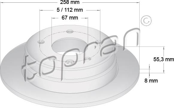 Topran 401 056 - Kočioni disk www.molydon.hr