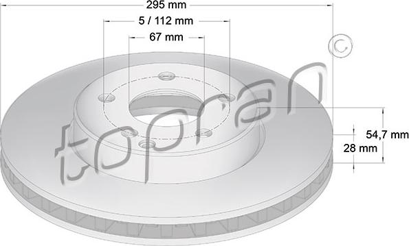 Topran 401 051 - Kočioni disk www.molydon.hr