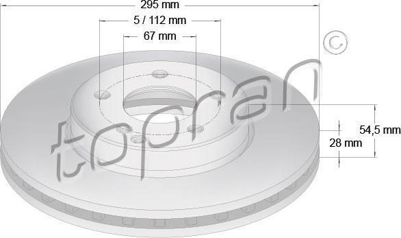 Topran 401 052 - Kočioni disk www.molydon.hr