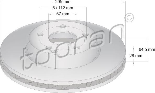 Topran 401 899 - Kočioni disk www.molydon.hr