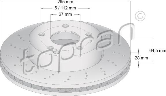 Topran 401 884 - Kočioni disk www.molydon.hr