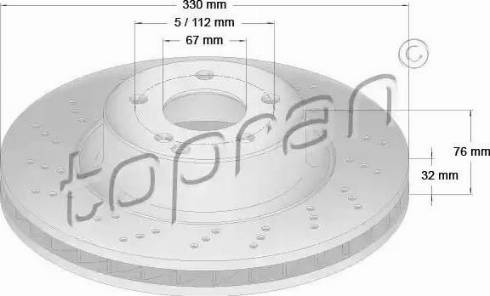 Topran 401 385 - Kočioni disk www.molydon.hr